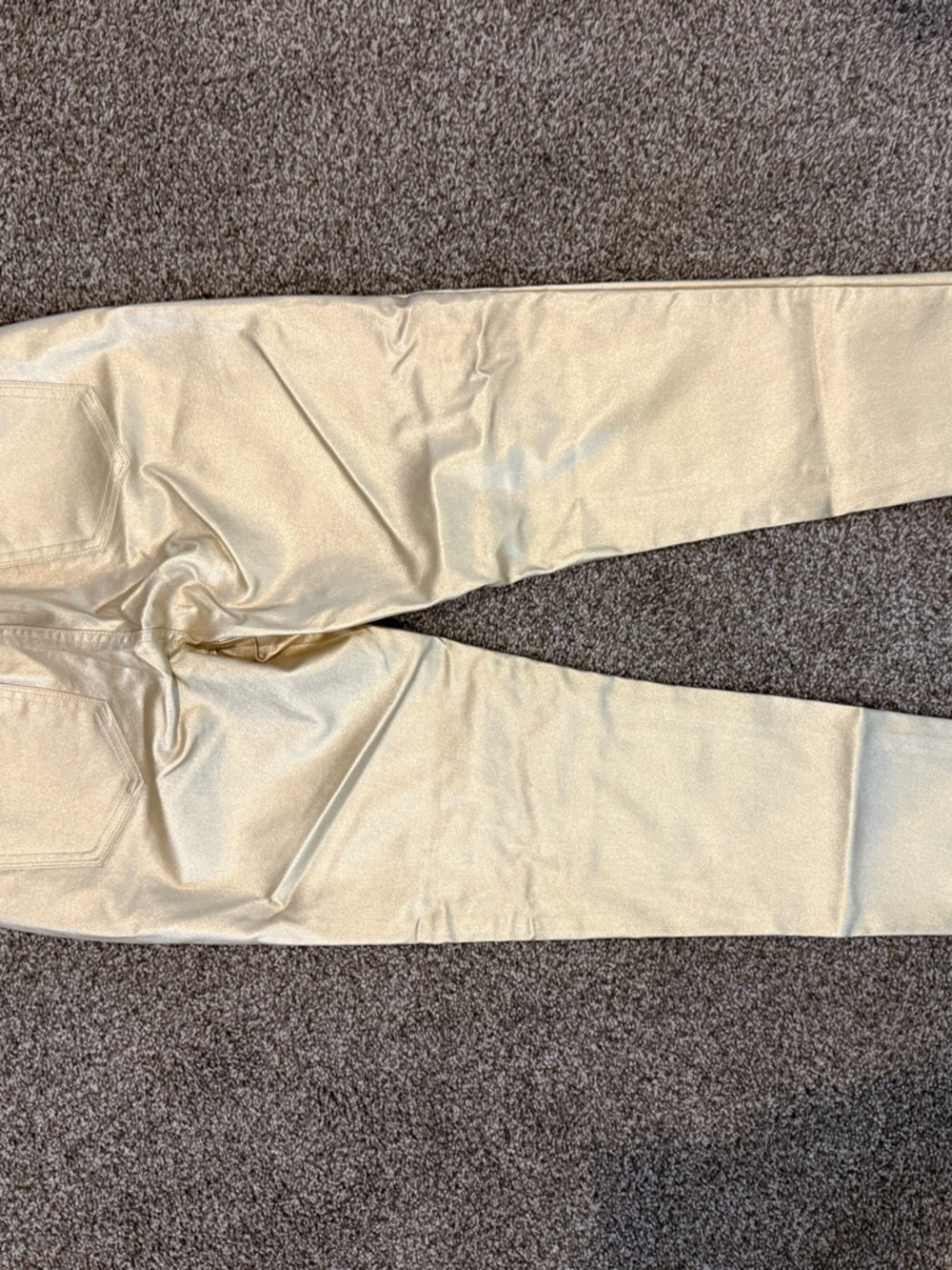 Reba Metallic Gold Skinny Jeans - Picture 2 of 4